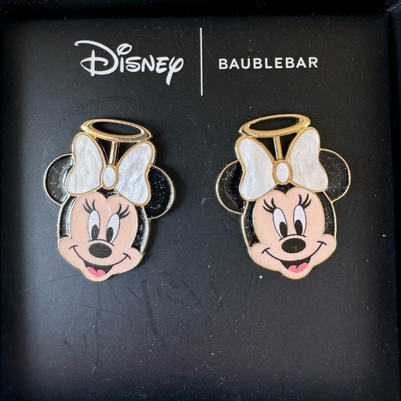 Disney Baubelbar Minnie Mouse Angel Pierced Earrings - Picture 5 of 5